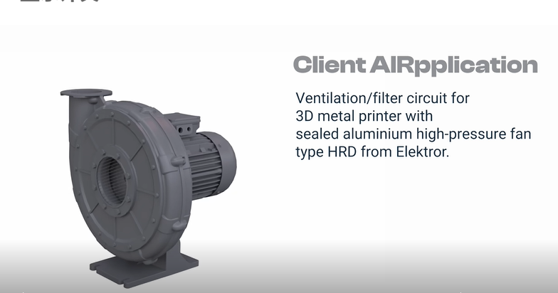 Elektror Air Airsystems in 3D Metal Printing